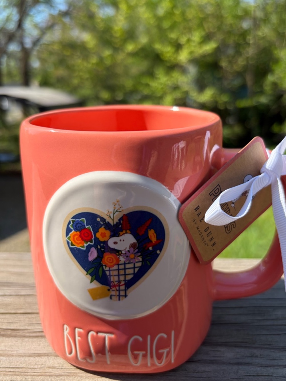 Rae Dunn “Best Gigi” Snoopy Peanuts Mug ❤️ Cute Grandma Gift